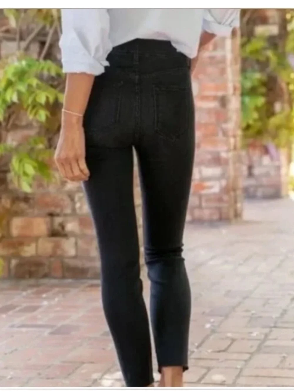 Frank & Eileen Sligo Jeans - Black Ankle Slim Cropped Jeans - Size 31 - Picture 3 of 13